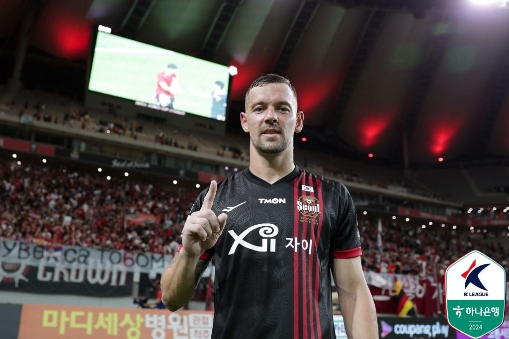 본문 이미지 - FC서울의 공격수 일류첸코. (한국프로축구연맹 제공)