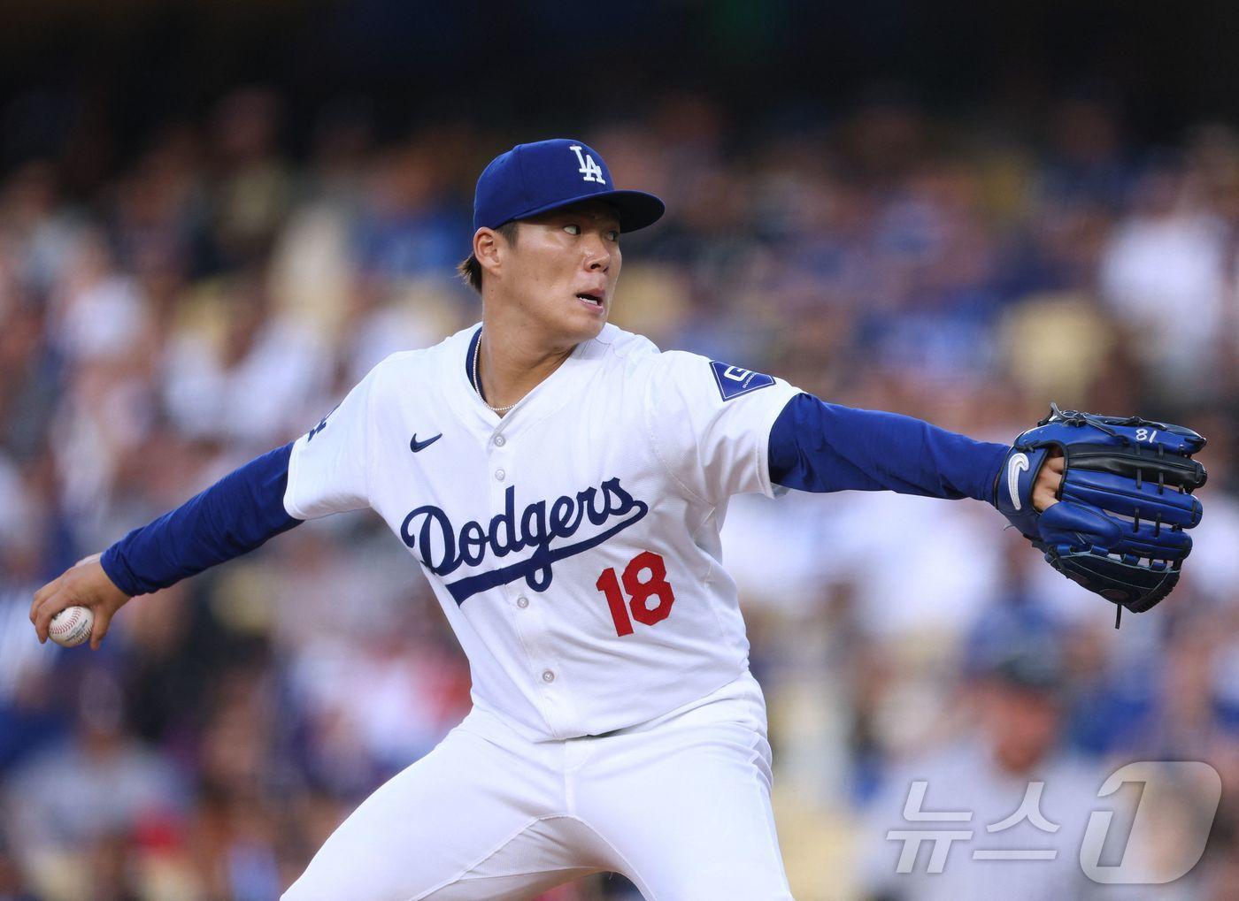 본문 이미지 - LA 다저스 우완 야마모토 요시노부. ⓒ AFP=뉴스1