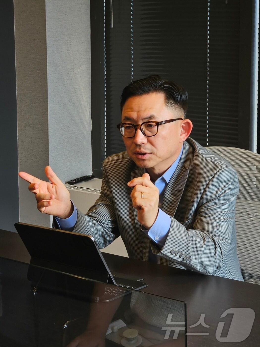 본문 이미지 - 데이비드 김(David Kim) SK 에코플랜트 아메리카스 법인장. 2024.7.16/뉴스1 ⓒ News1 한지명 기자