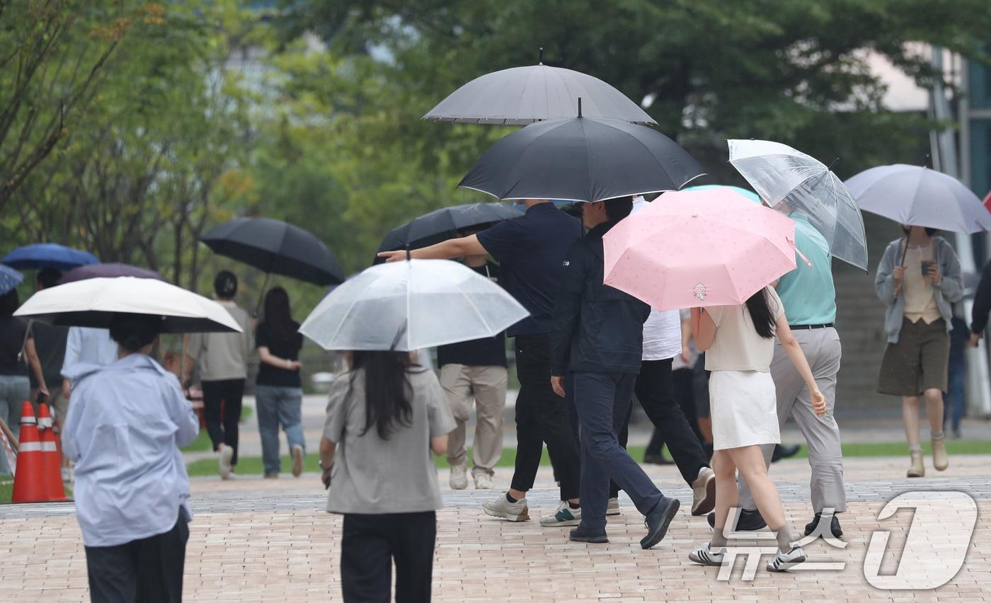 비 오는 거리.&#40;뉴스1 DB&#41;