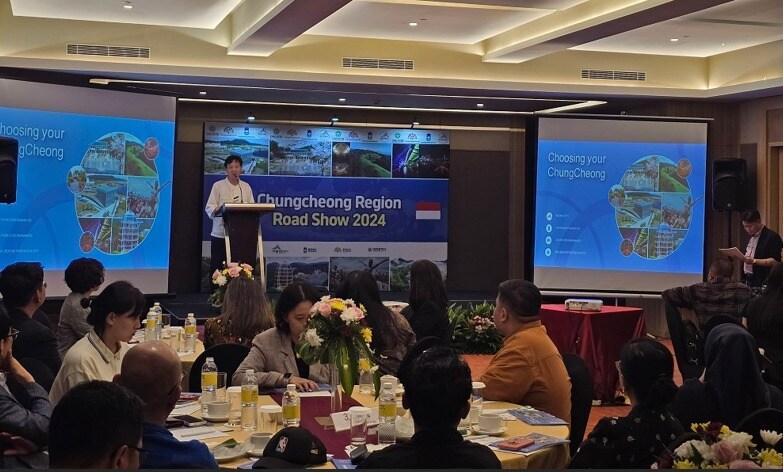 본문 이미지 -  충청권 관광진흥협의회가 인도네시아 자카르타에서 진행한 설명회 &#40;세종시 제공&#41; / 뉴스1