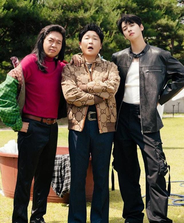 본문 이미지 - 박지환(왼쪽부터), 싸이, 차은우