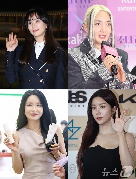 본문 이미지 - 서울 성동구 송정동 건물 투자한 연예인들. (왼쪽 위부터 시계방향으로) 고소영 바다 권은비 홍진영.ⓒ News1 DB.