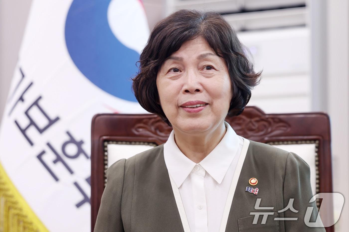 본문 이미지 - 강정애 국가보훈부 장관. 2024.7.25/뉴스1 ⓒ News1 민경석 기자