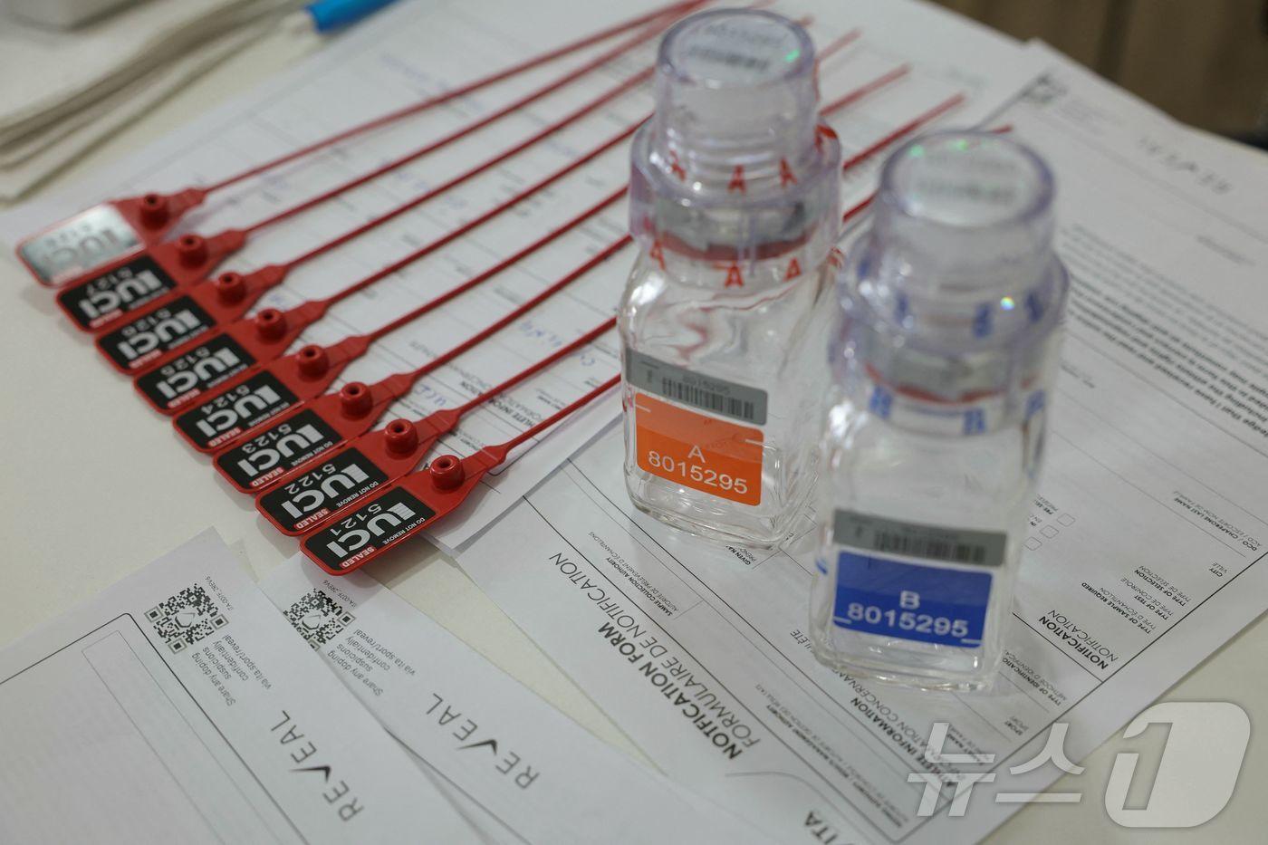 도핑 테스트 도구들.(기사 내용과 관련없음) ⓒ AFP=뉴스1