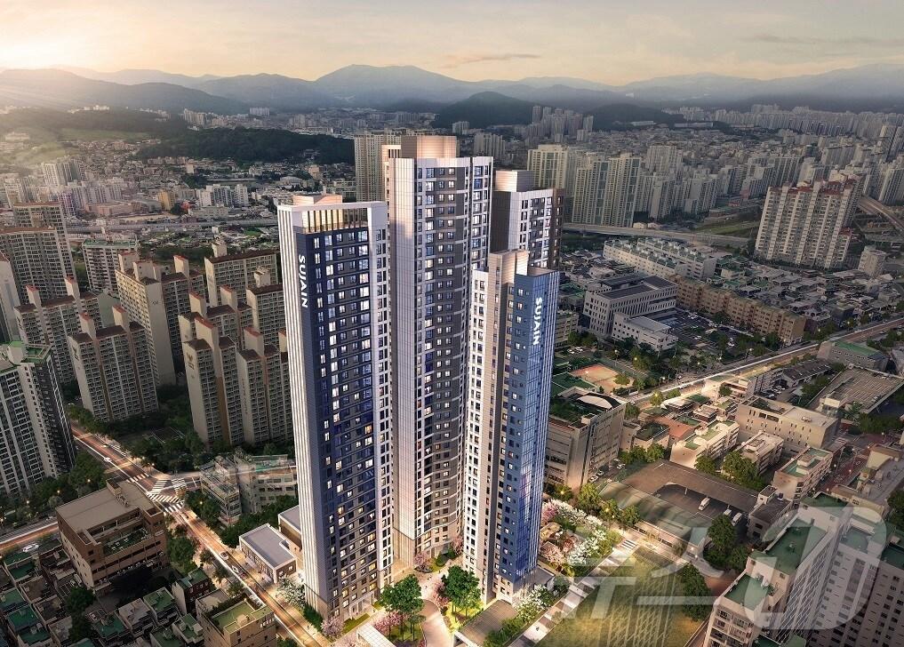 본문 이미지 - 부산 연제구 삼보아파트 가로주택정비사업 예상 조감도.(한양 제공)