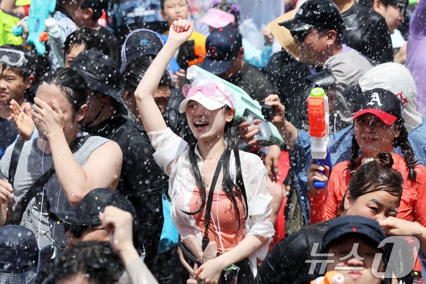 2024년 &#39;정남진 장흥 물축제&#39;. 2024.7.28/뉴스1 ⓒ News1 김태성 기자