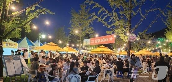 본문 이미지 - 2023년 열린 홍천강 별빛음악 맥주축제(자료사진)./뉴스1 DB