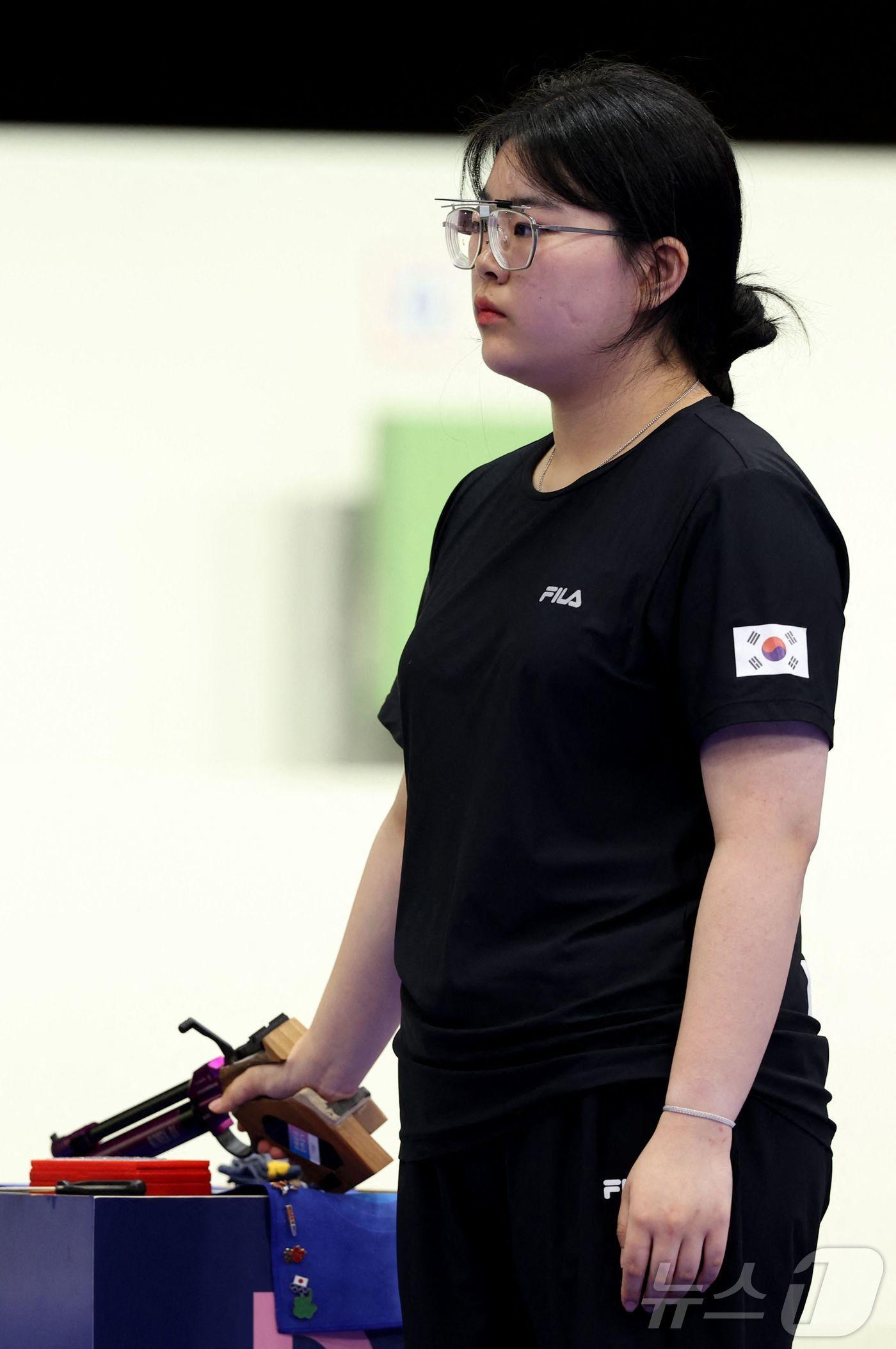 본문 이미지 - 깜짝 금메달을 딴 오예진 ⓒ AFP=뉴스1