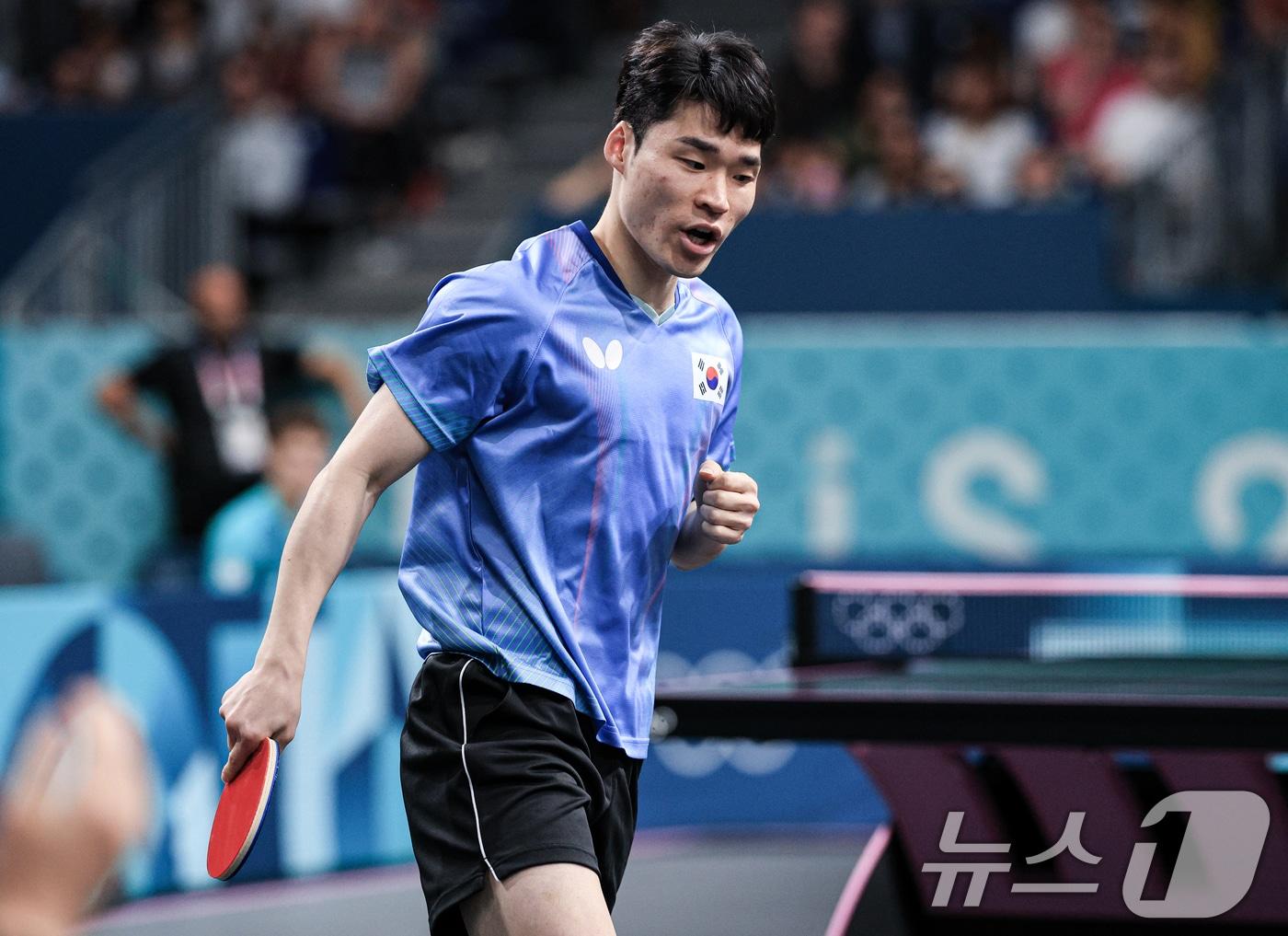 본문 이미지 - 대한민국 탁구 대표팀 장우진 2024.7.28/뉴스1 ⓒ News1 박정호 기자