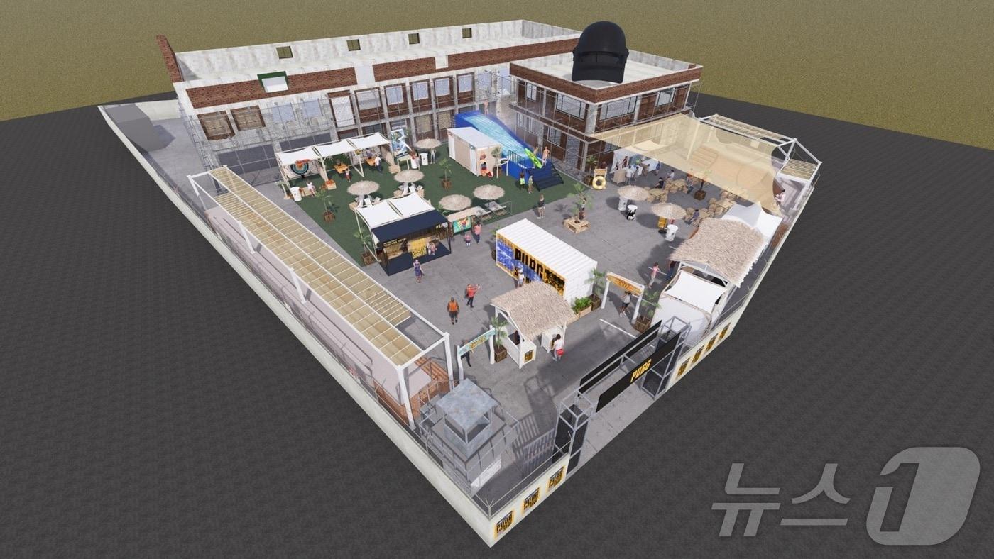 크래프톤 배틀그라운드 팝업스토어 'PUBG 성수' 조감도(크래프톤 제공)