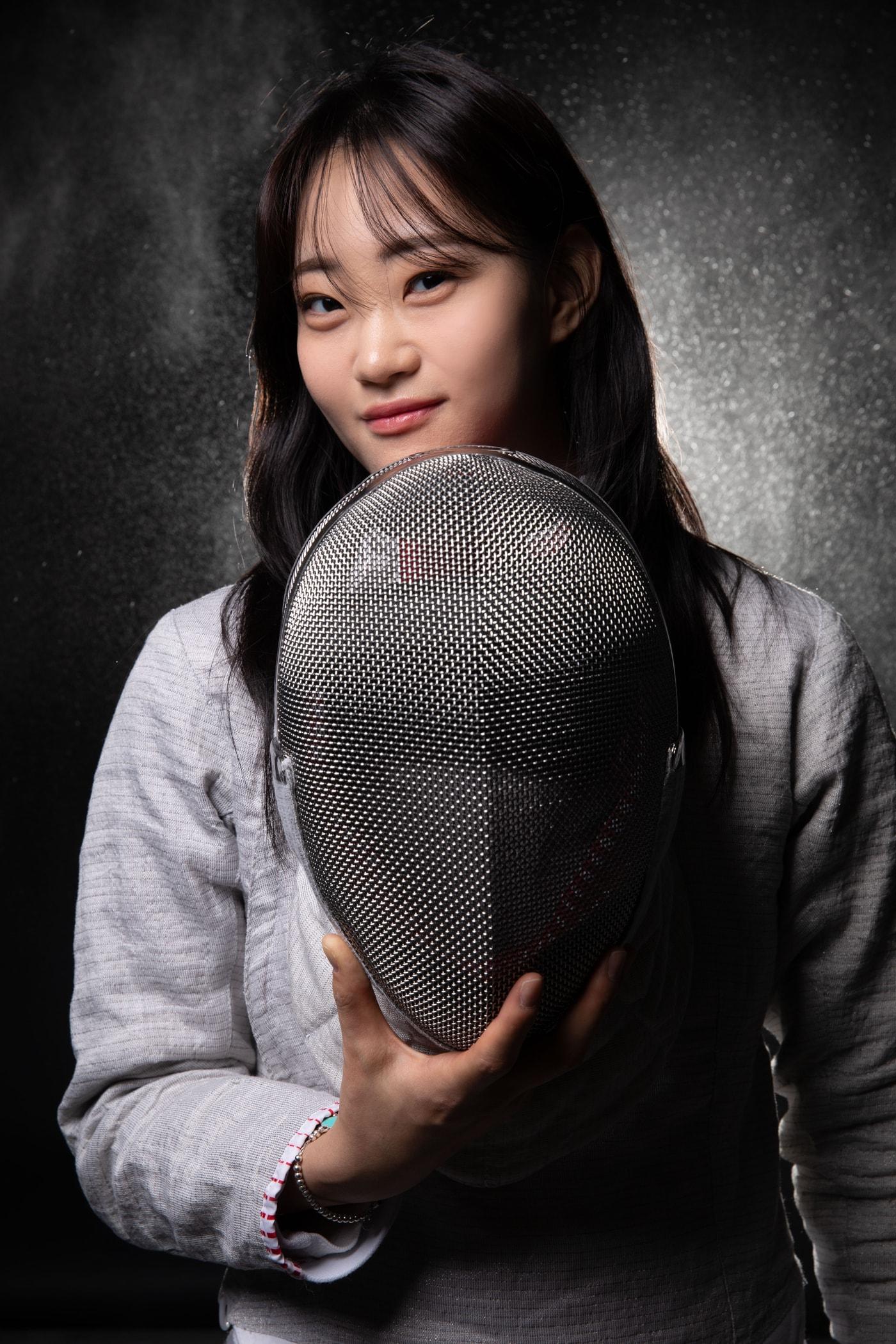 본문 이미지 - 2024 파리 올림픽 펜싱 여자 사브르 개인전 8강전에 진출한 최세빈.(대한체육회 제공)