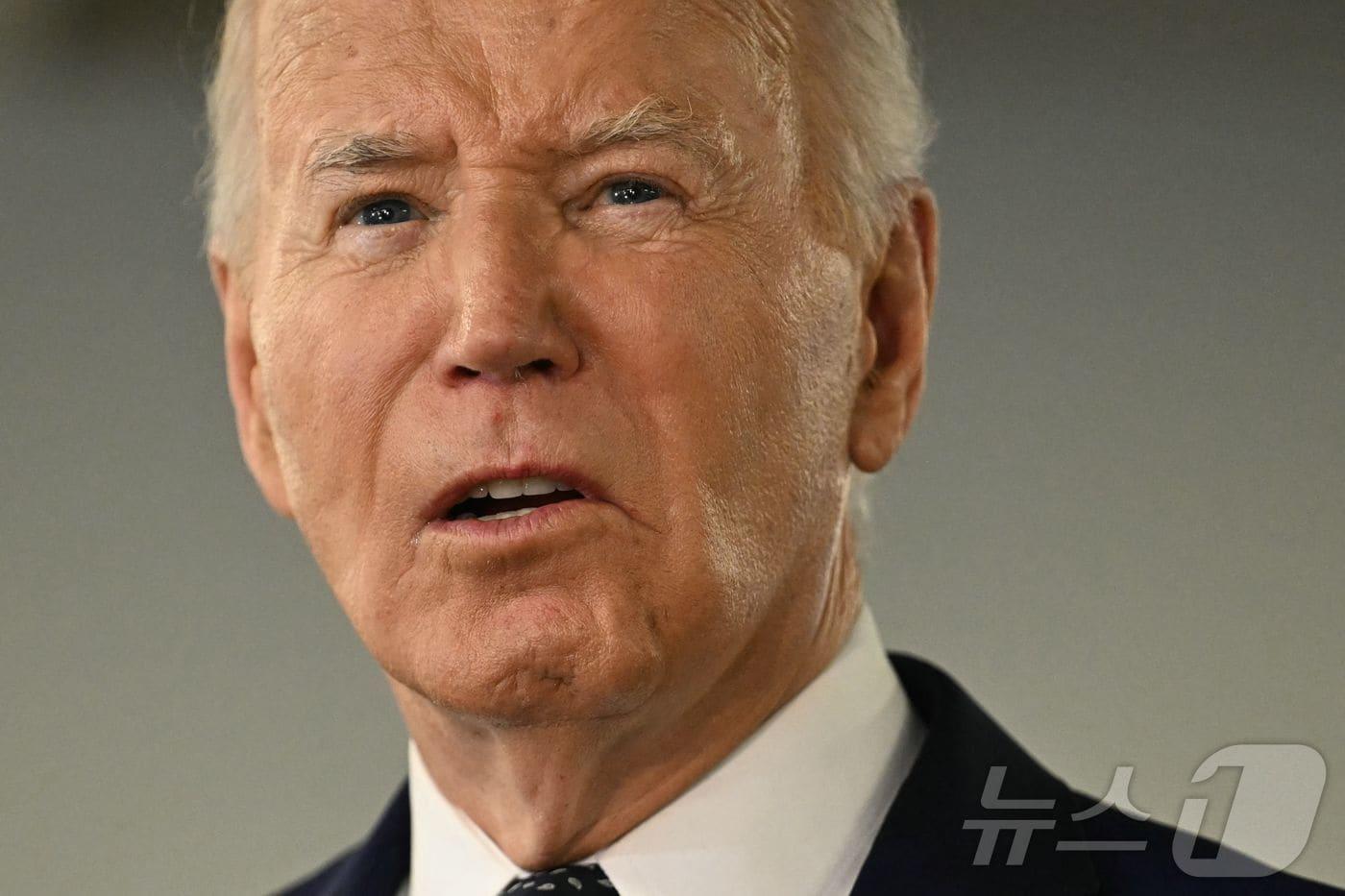 조 바이든 미국 대통령이 2일 (현지시간) 워싱턴 긴급 상황실을 방문해 극한 기후와 관련한 연설을 하고 있다. 2024.07.03 ⓒ AFP=뉴스1 ⓒ News1 우동명 기자