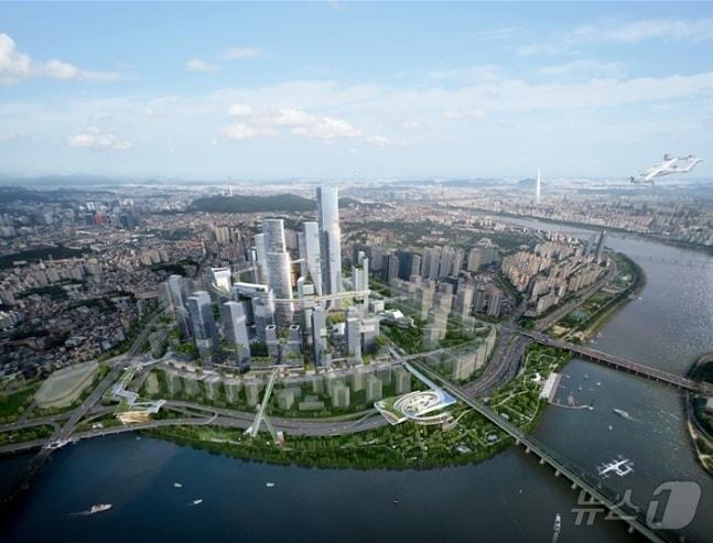본문 이미지 -  용산국제업무지구 조감도(서울시 제공)