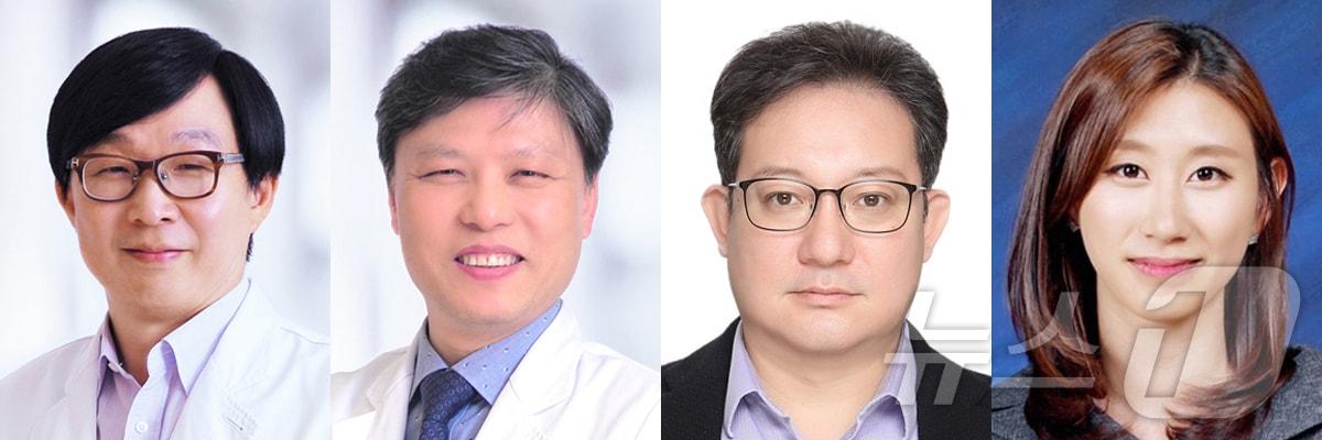 본문 이미지 - (왼쪽부터) 소아정신과 김붕년 교수, 영상의학과 손철호 교수, 의생명연구원 송희진 연구교수, 정신건강의학과 임유빈 임상강사. (서울대병원 제공)