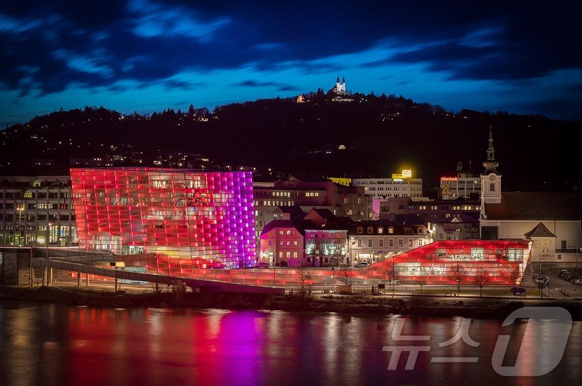 본문 이미지 -  오스트리아 린츠의 아르스 일렉트로니카 페스티벌(Ars Electronica Festival)(광양시 제공)2024.7.3/