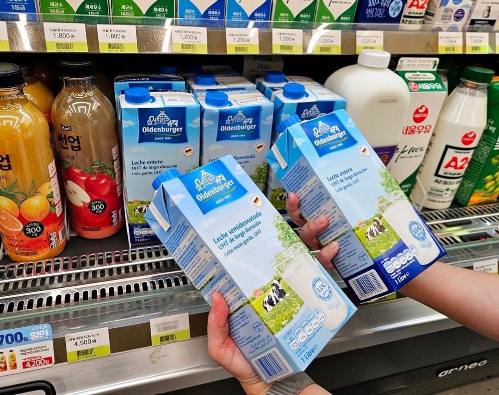 본문 이미지 - CU 해외 직소싱 독일 우유(BGF리테일 제공)