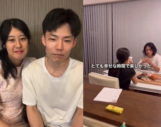 본문 이미지 - 왼쪽은 세이라와 소이왕자 부부의 모습. 오른쪽은 세이라와 남자친구. (일본인 요리사 'Soy王子' SNS 갈무리)