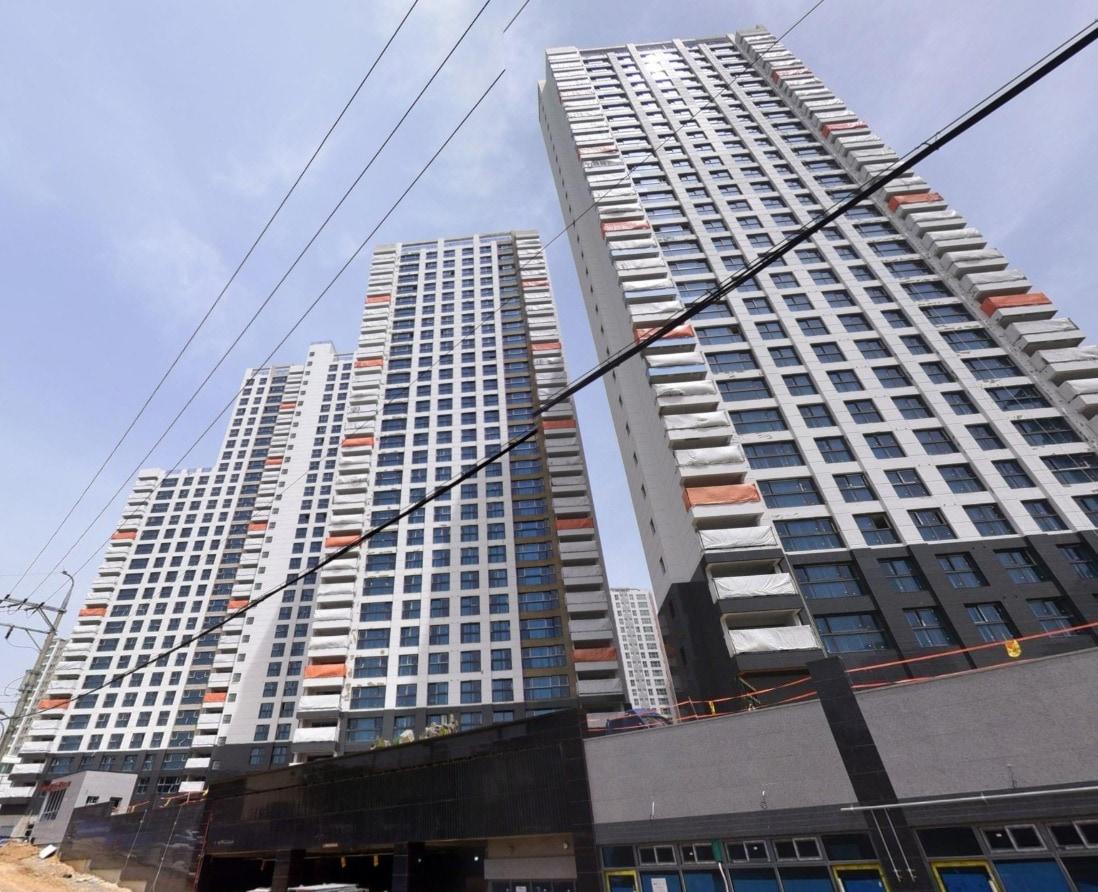 본문 이미지 - 울산시 남구 신정동에 건설 중인 문수로 아르티스.(네이버지도 갈무리)