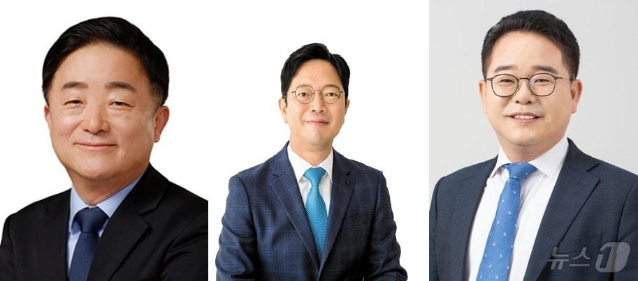 본문 이미지 - 더불어민주당 경기도당위원장 선거가 강득구&#40;안양만안&#41;, 김승원&#40;수원갑&#41;, 민병덕&#40;안양동안갑&#41; 의원 간 3파전으로 확정됐다. 왼쪽부터 강득구, 김승원, 민병덕 후보./