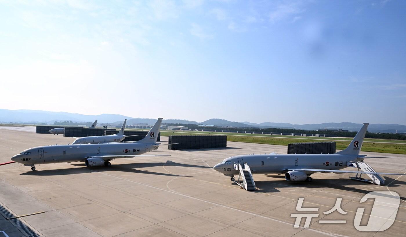 미국 보잉사가 생산한 세계 최강 &#39;잠수함 킬러&#39; 최신예 해상초계기-Ⅱ &#39;P-8A 포세이돈&#39;. &#40;해군 제공&#41; 2024.7.4/뉴스1