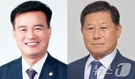 본문 이미지 - 제9대 고창군의회 후반기 조민규 의장과 차남준 부의장(뉴스1/DB)
