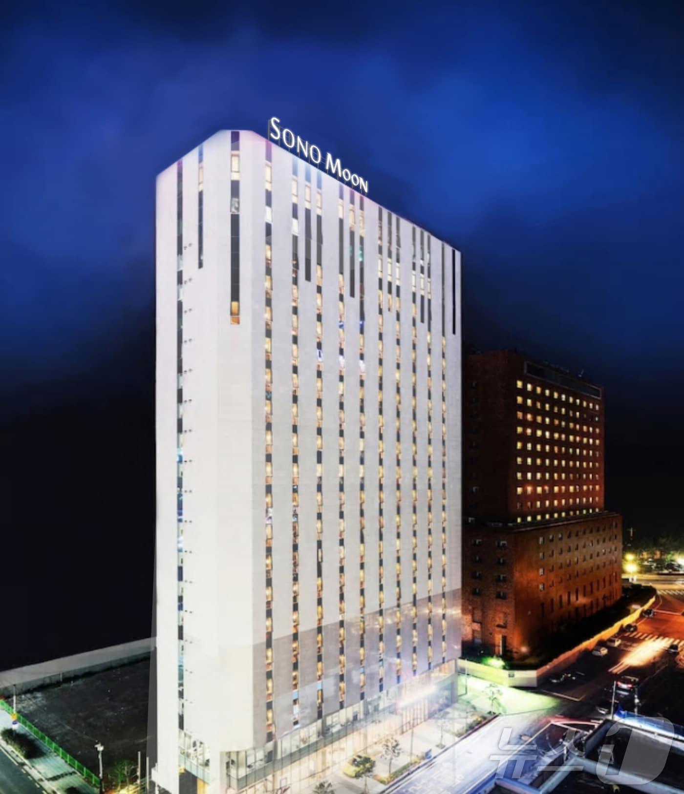 본문 이미지 - 소노인터내셔널이 문을 여는 '소노문 해운대' 전경.(소노인터내셔널 제공)