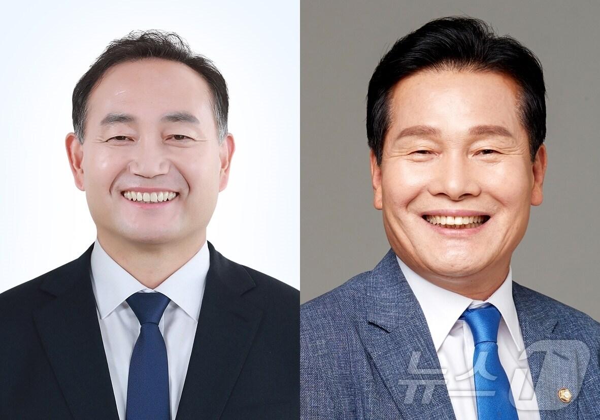 본문 이미지 - 김원이 국회의원(왼쪽)·주철현 국회의원(오른쪽)./뉴스1