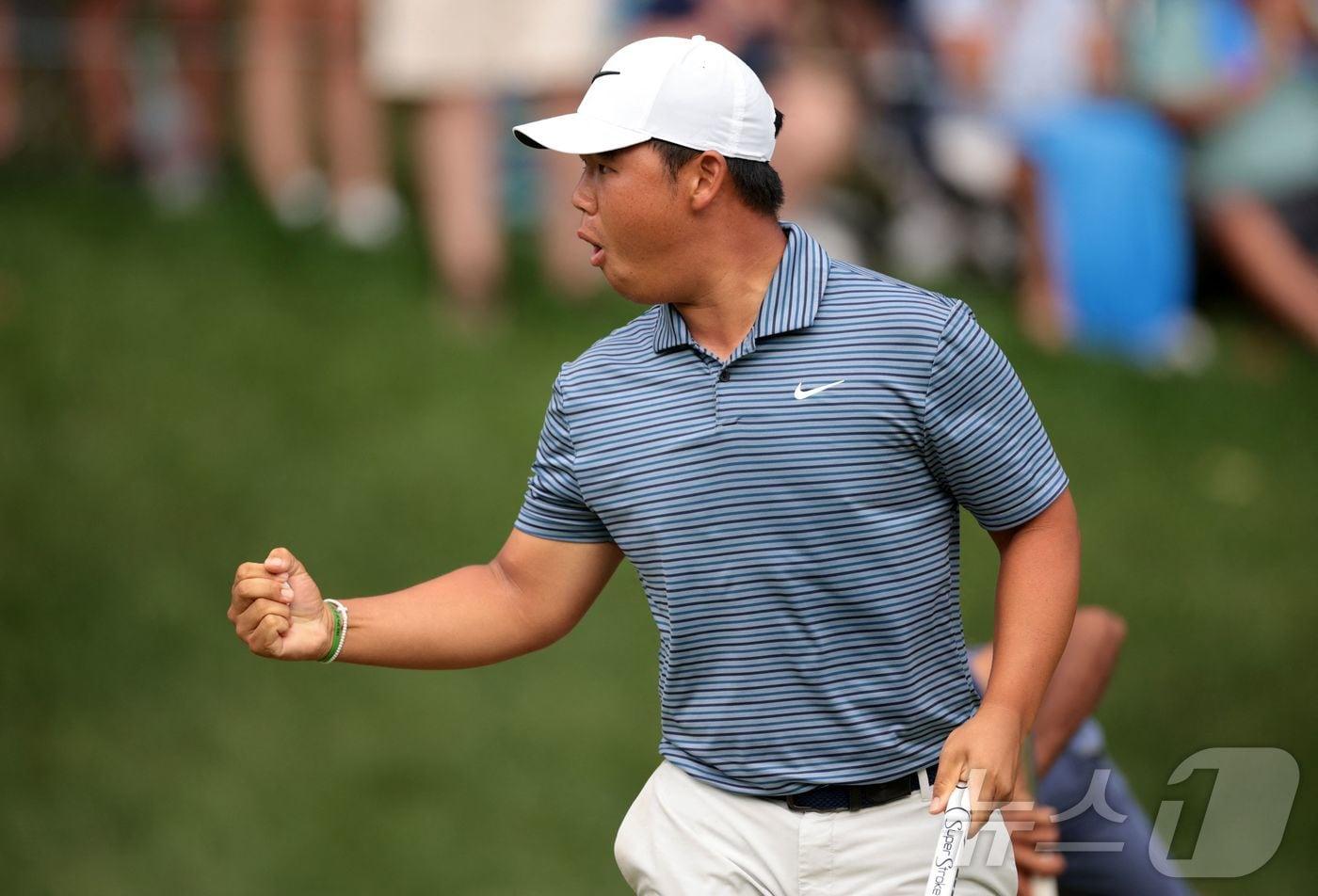 2024 파리 올림픽 남자 골프에 출전하는 김주형.  ⓒ AFP=뉴스1