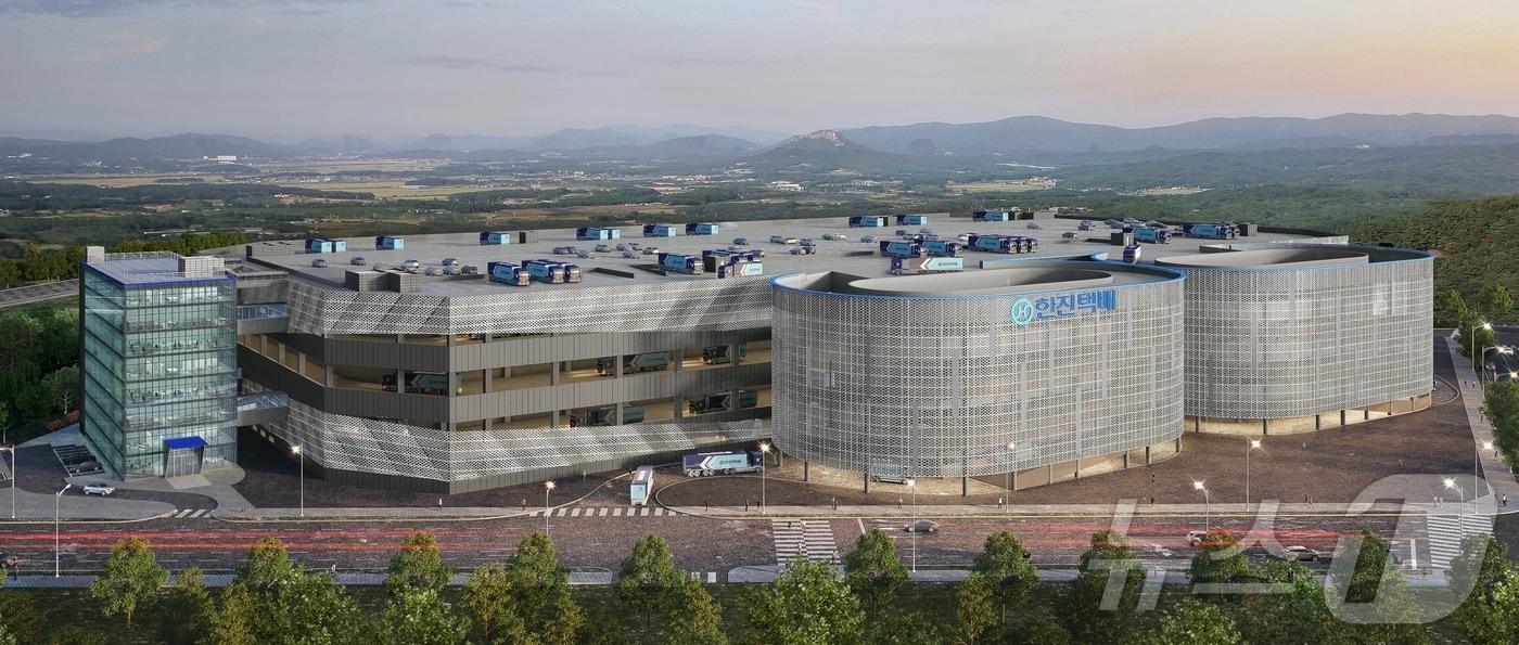 본문 이미지 - 한진 대전 스마트 메가 허브 터미널 조감도(한진 제공)