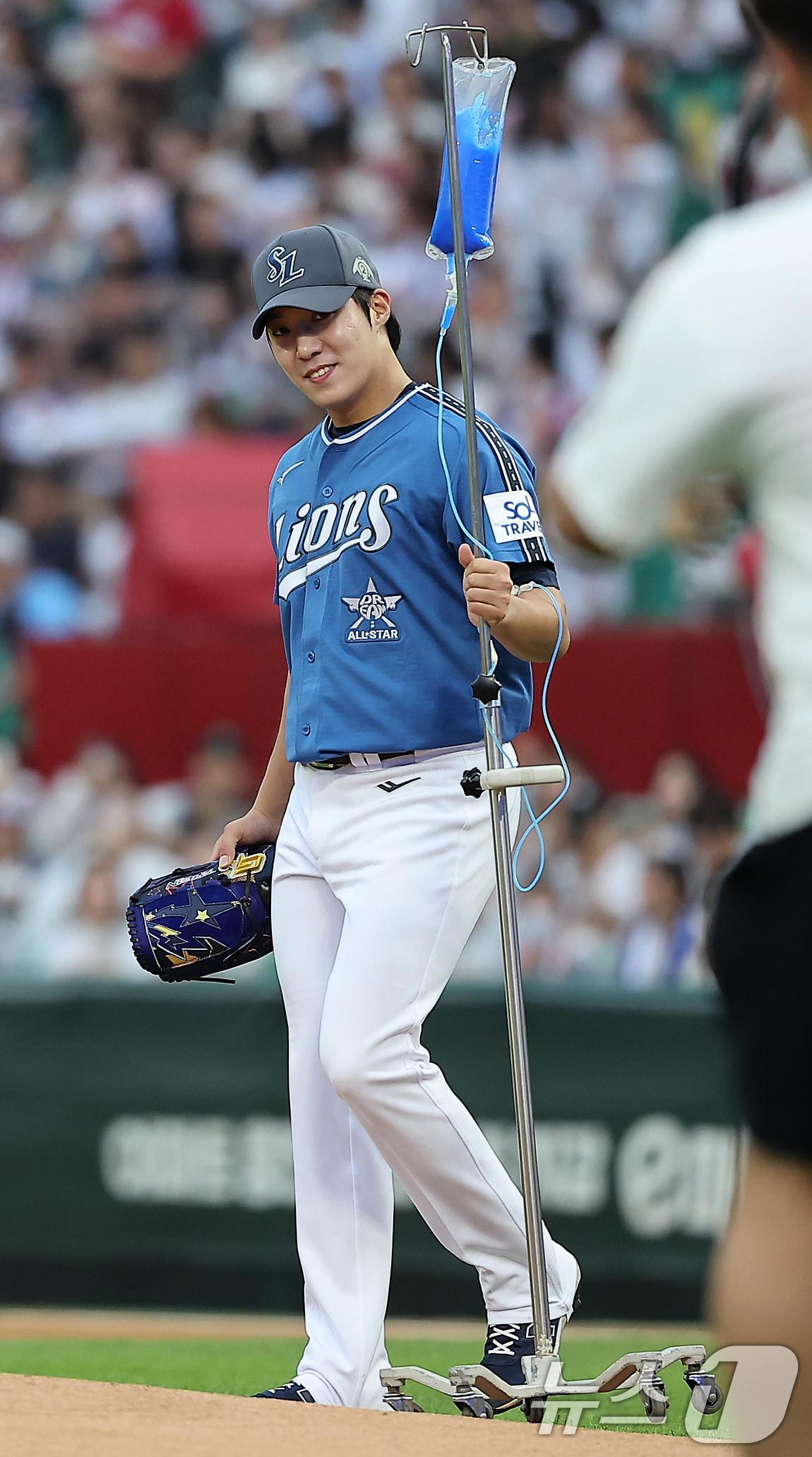 본문 이미지 - 지난해 프로야구 올스타전에 출전한 원태인. 2024.7.6/뉴스1 ⓒ News1 김진환 기자