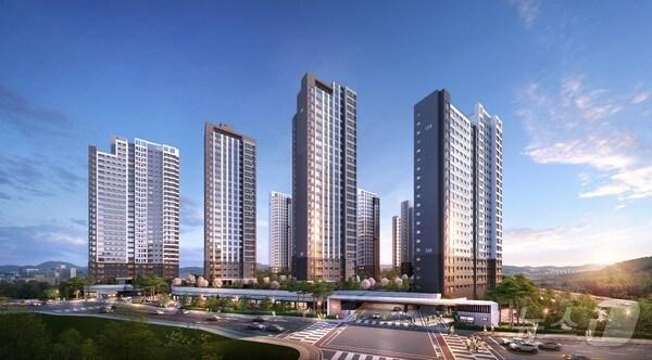 본문 이미지 - 세움종합건설은 최근 코리아크레딧뷰로가 실시한 기업신용평가에서 'A-'등급을 획득했다고 8일 밝혔다. '계룡 펠리피아' 조감도 (건설사 제공)2024.7.8/뉴스1