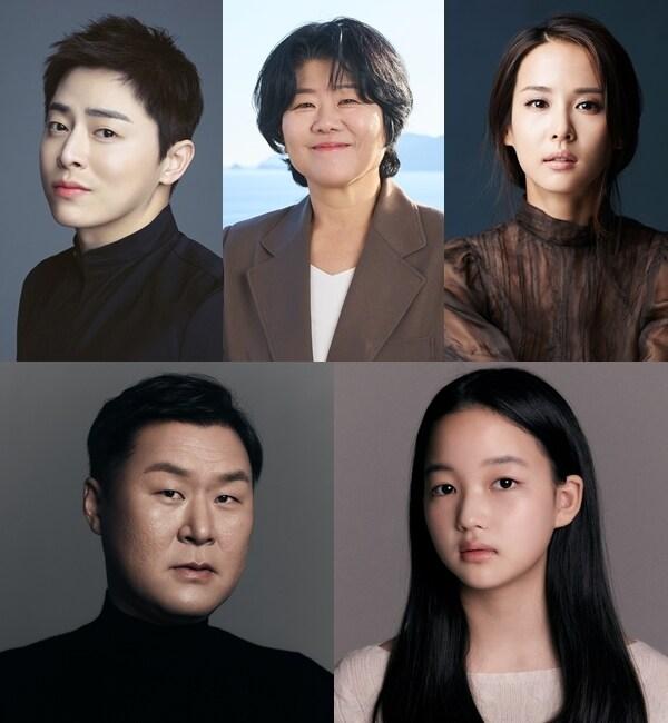 본문 이미지 - 조정석, 이정은, 조여정, 최유리, 윤경호(왼쪽 상단부터 시계방향)(잼엔터테인먼트, 에닉이앤티, 높은엔터, 눈컴퍼니, 매니지먼트mmm 제공)