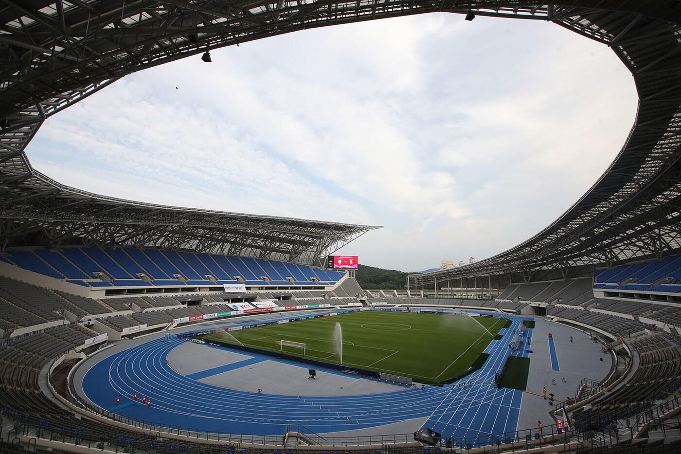 수원 삼성이 올해 잔여 홈 경기를 치를 용인 미르스타디움 전경. (수원 삼성 제공)