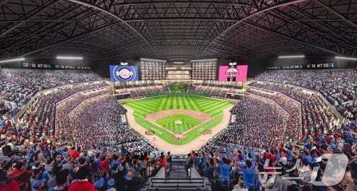 본문 이미지 -  잠실돔구장 실내 조감도.(서울시 제공)
