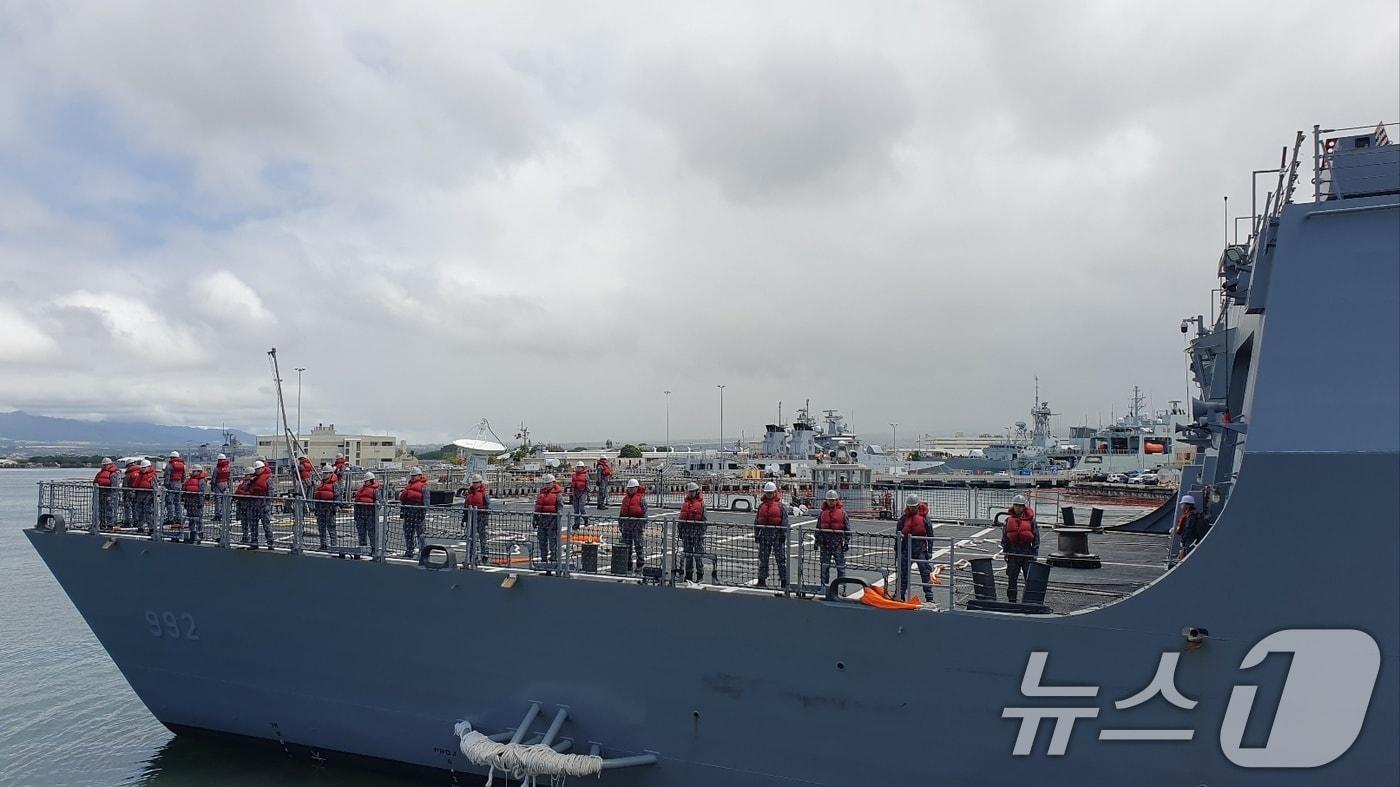 본문 이미지 - 해군의 이지스구축함 율곡이이함. 2024.7.9/뉴스1 ⓒ News1