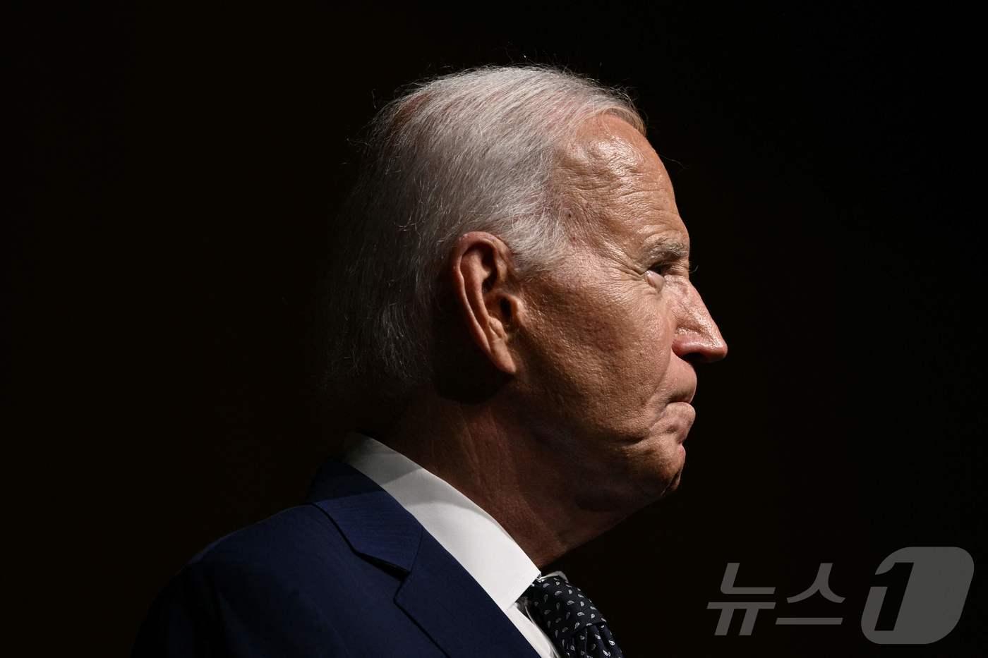 본문 이미지 - 조 바이든 미국 대통령이 29일(현지시간) 미국 텍사스주 오스틴에서 열린 민권법 60주년 행사에 참석해 발언하고 있다. 2024.07.29. ⓒ AFP=뉴스1 ⓒ News1 김종훈 기자