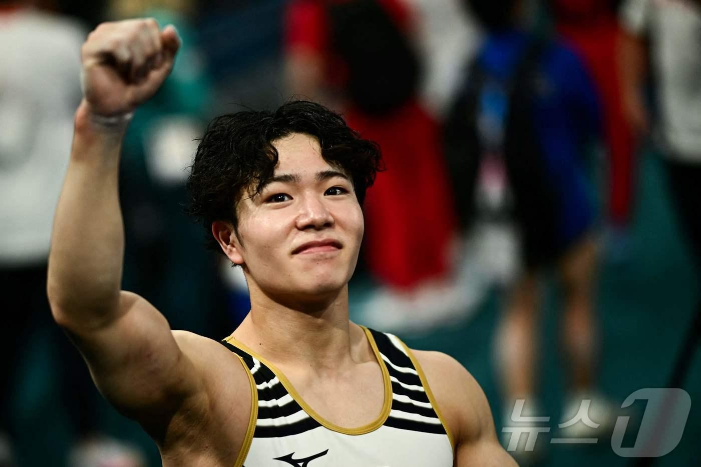 남자 기계체조 개인종합 금메달리스트 오카 신노스케 ⓒ AFP=뉴스1 금준혁 기자