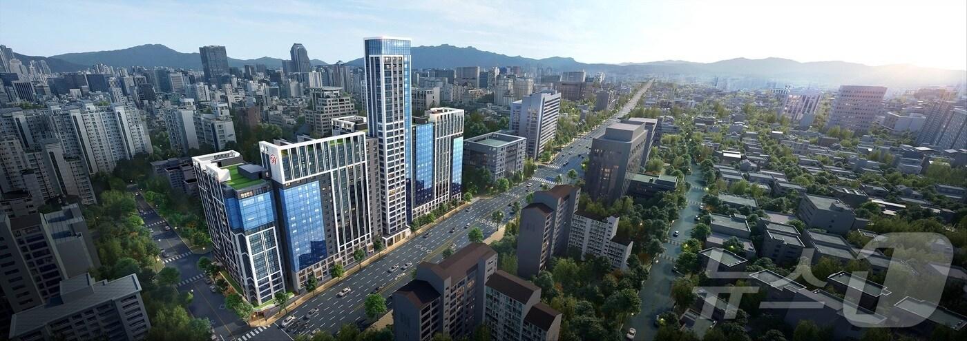 서광아파트 리모델링 후 예상 조감도.(현대엔지니어링 제공)