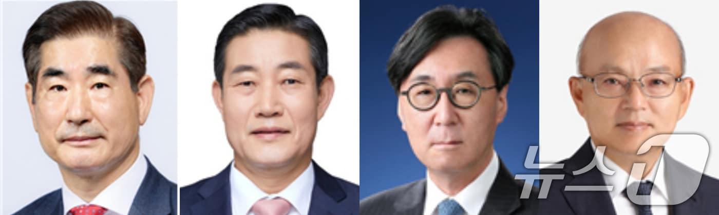 본문 이미지 - 윤석열 대통령은 12일 신임 국방부 장관 후보자에 김용현 현 대통령실 경호처장(왼쪽부터)을 지명, 신임 국가안보실장에 신원식 현 국방부 장관을 내정, 신설된 대통령 외교안보특별보좌관에 장호진 현 국가안보실장을 내정, 신임 국가인권위원장 후보자로 안창호 전 헌법재판관을 지명했다고 대통령실이 밝혔다. (대통령실 제공) 2024.8.12/뉴스1 ⓒ News1 송원영 기자