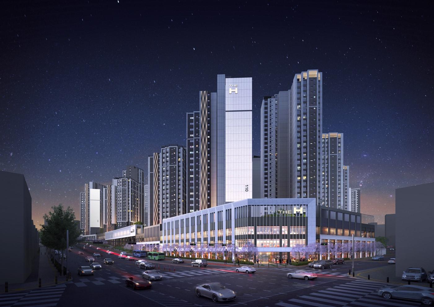 디에이치 방배 야경 투시도(현대건설 제공).