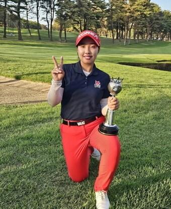 본문 이미지 - 만 15세에 JLPGA 최연소 우승을 차지한 이효송 (한화 클래식 조직위 제공) ⓒ News1 이재상 기자