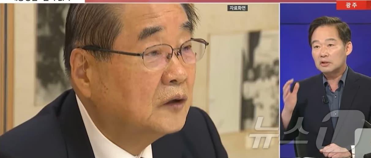 본문 이미지 - 신지호 국민의힘 전략기획부총장이 14일 YTN과 인터뷰에서 이종찬(왼쪽) 광복회장이 '일본 극우 기쁨조 역할을 하고 있다'는 주장을 펼쳤다. (YTN 갈무리) ⓒ 뉴스1