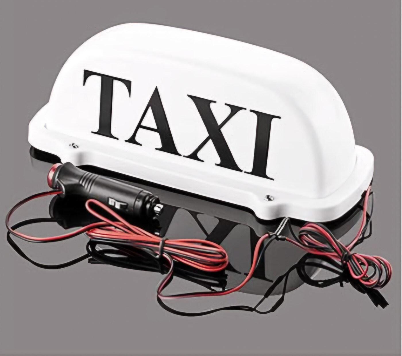 본문 이미지 - Amazon 사이트에서 팔고 있는 택시 지붕 표시판. 일반인들도 40불 정도의 가격으로 쉽게 구매할 수 있어 가짜 택시 표지판을 달고 가짜 택시 운행을 쉽게 할 수 있다. Amazon 대변인은 합법적 판매가 가능한 상품이라고 말했다. 2024.08.14/&lt;출처 :Amazon 홈페이지&gt;