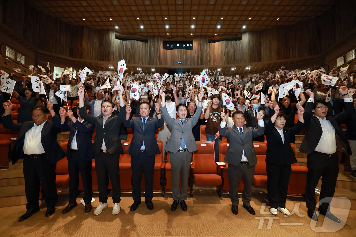 본문 이미지 -  전북자치도 고창군 제79주년 광복절 기념식(고창군 제공)2024.8.15/뉴스1