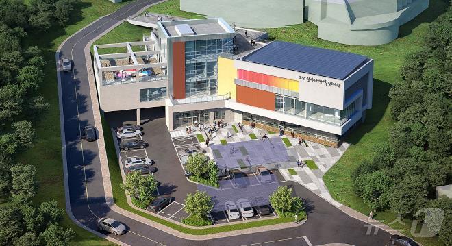 본문 이미지 - 고흥군 도양 복합문화센터 조감도.(고흥군 제공)2024.8.16/뉴스1