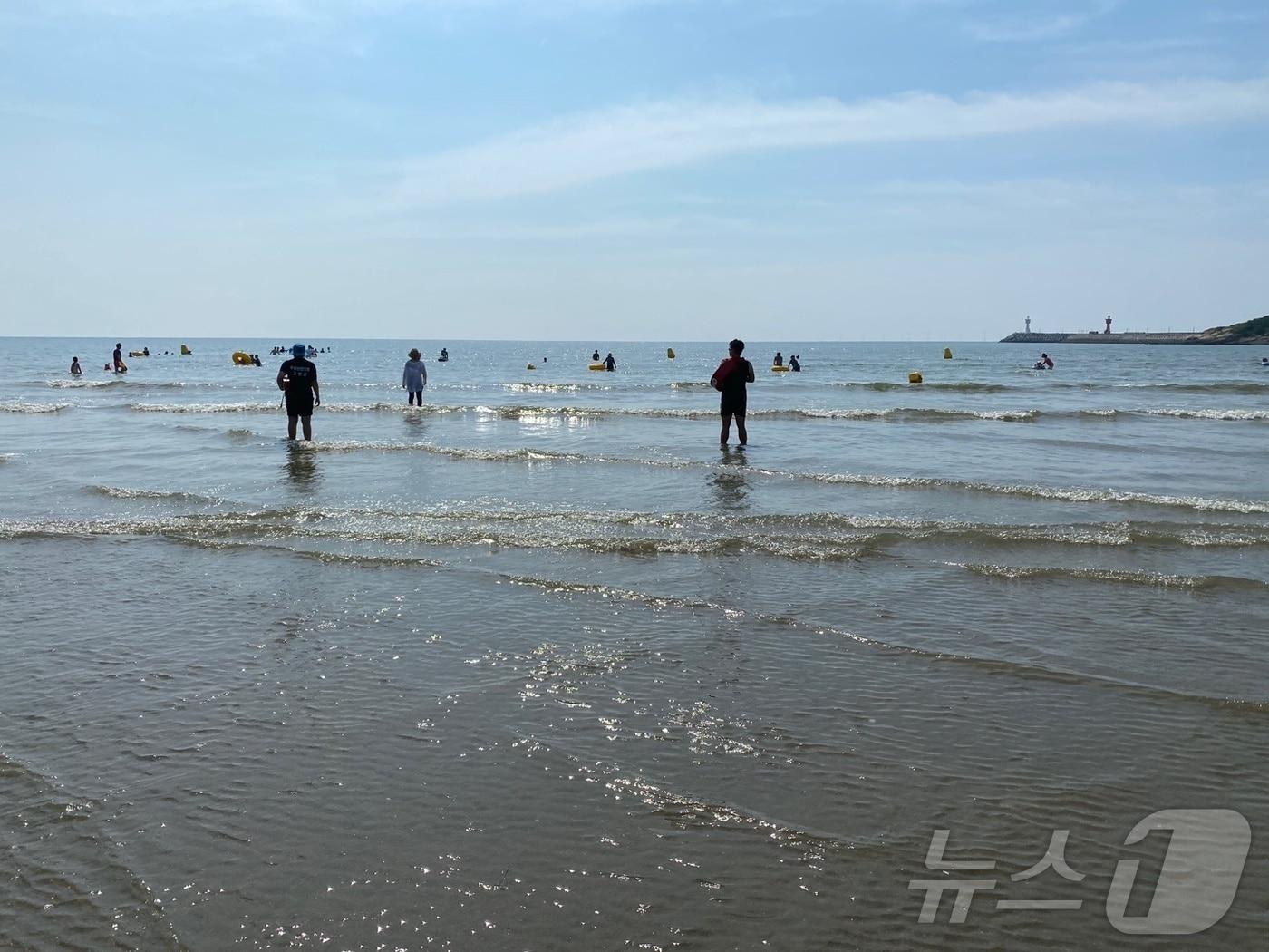 본문 이미지 - 고창지역 해수욕장을 방문한 피서객들이 전년에 비해 33%가 감소한 것으로  나타났다. 사진은 구시포 해수욕장(자료사진)2024.8.19/뉴스1