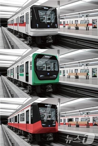 본문 이미지 - 경전철 사상-하단선 외부 디자인 시안.(부산교통공사 제공)