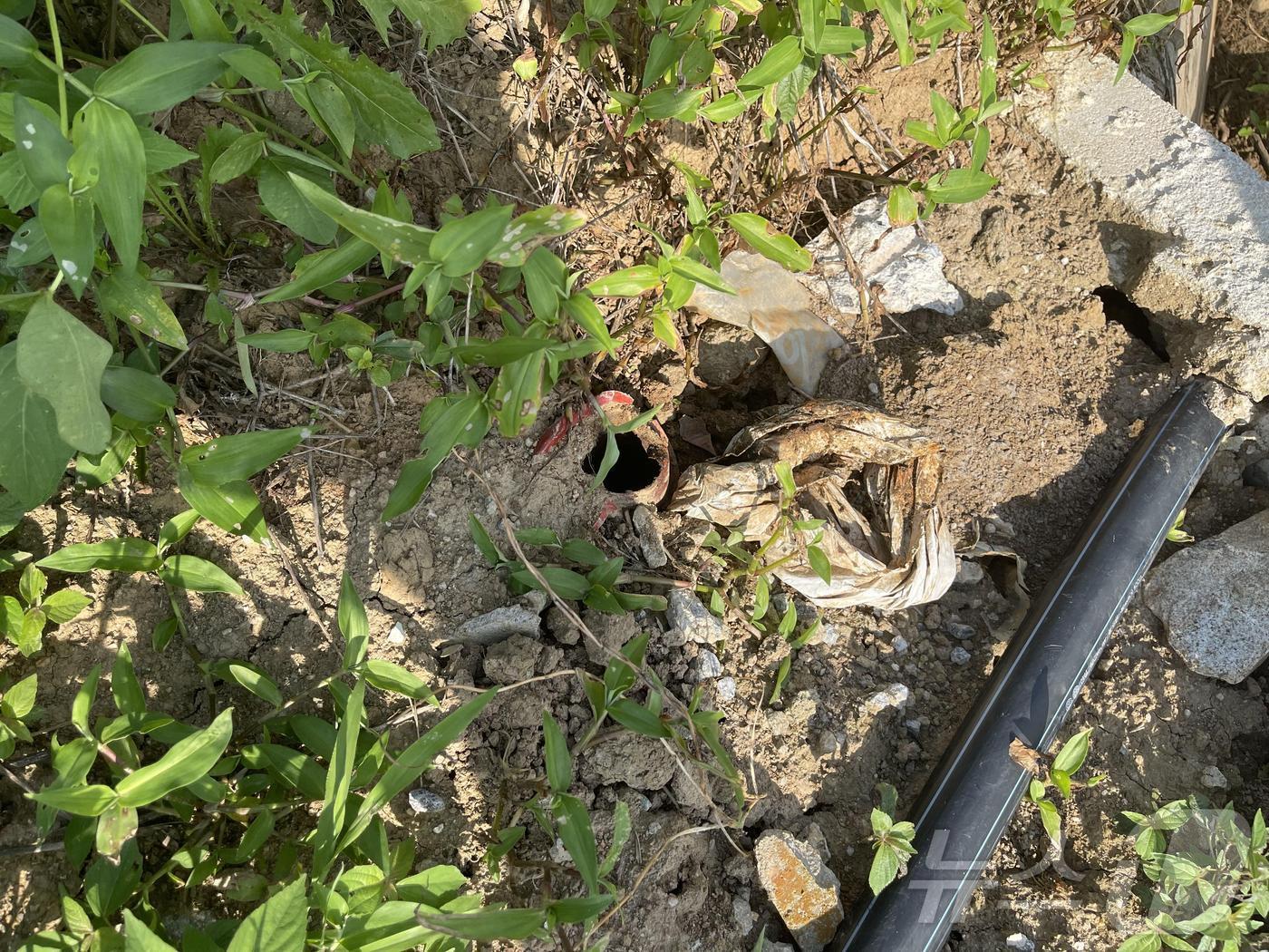 본문 이미지 - 지하수 방치공 모습. /뉴스1