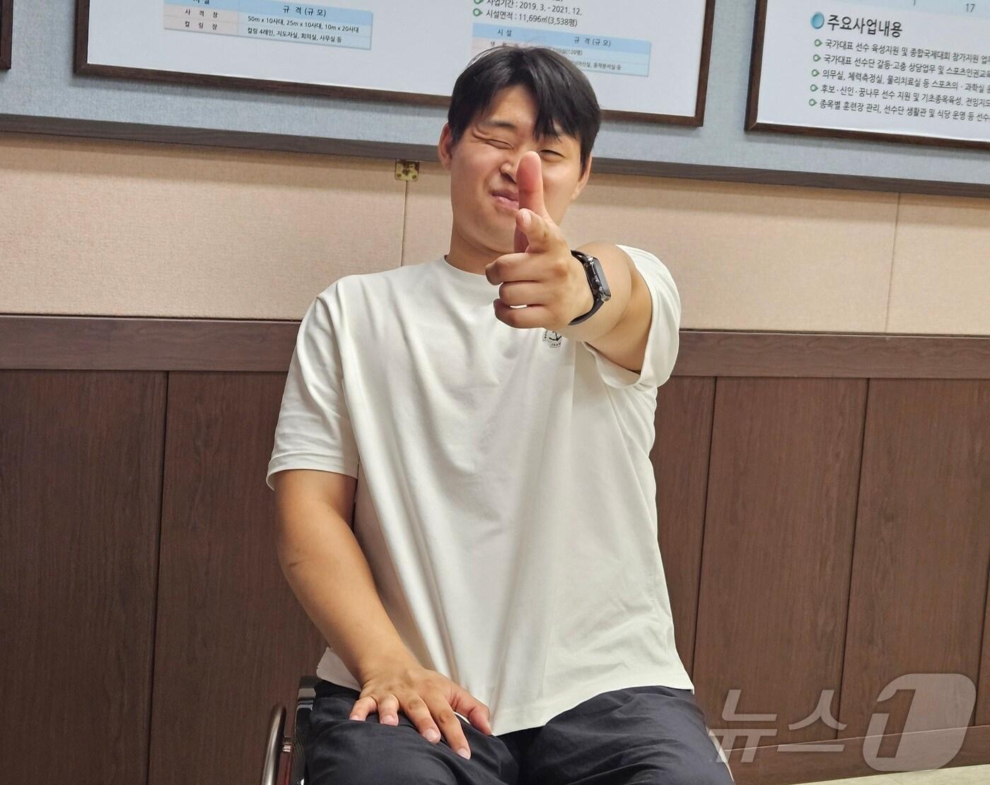 본문 이미지 - 장애인 사격으로 제2의 인생에 나서는 유연수. /뉴스1 ⓒ 뉴스1 김도용 기자